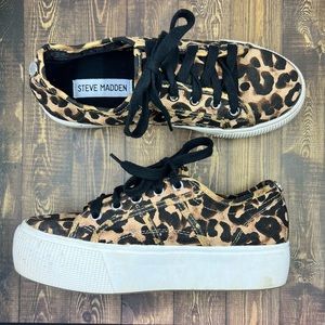 Leopard Platform Sneaker│Steve Madden Emmi Sneakers│Platform Shoes│leopard print